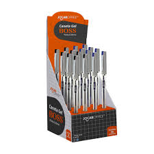 CANETA ESF.JOCAR OFFICE GEL BOSS AZ-PT C/16