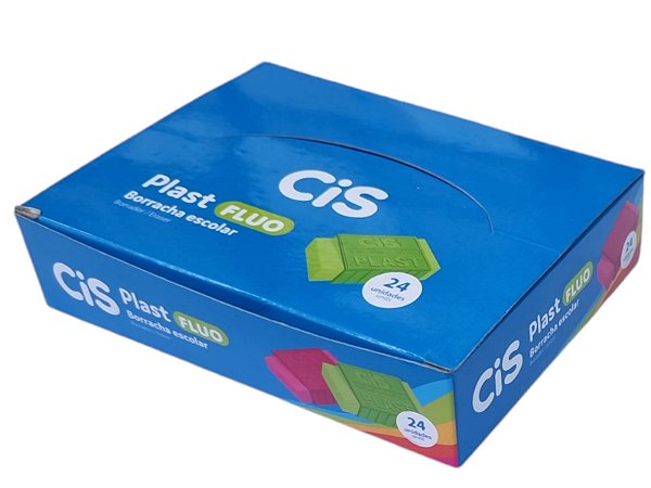 BORRACHA PLASTICA CIS C/CAPA NEON C/24