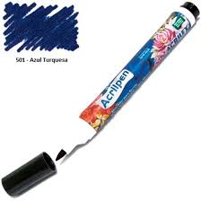 CANETA P/TECIDO ACRILEX AZUL TURQUESA 7891153044323