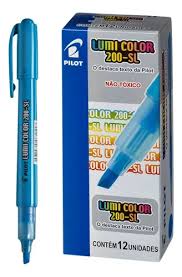 CANETA MARCA TEXTO PILOT AZUL 7897424082117