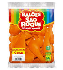BEXIGA SÃO ROQUE N.9 C/50 LARANJA MANDARIM 7896243102075