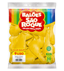 BEXIGA SÃO ROQUE N.9 C/50 AMARELO CITRINO 7896243102112