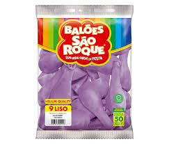 BEXIGA SÃO ROQUE N.9 C/50 LILAS BABY 7896243102181