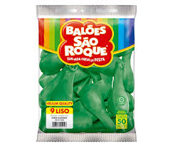 BEXIGA SÃO ROQUE N.9 C/50 VERDE BANDEIRA 7896243119929