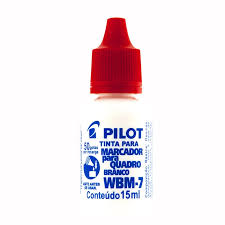 TINTA P/PINCEL QUADRO BRANCO VERMELHA PILOT 7897424002696