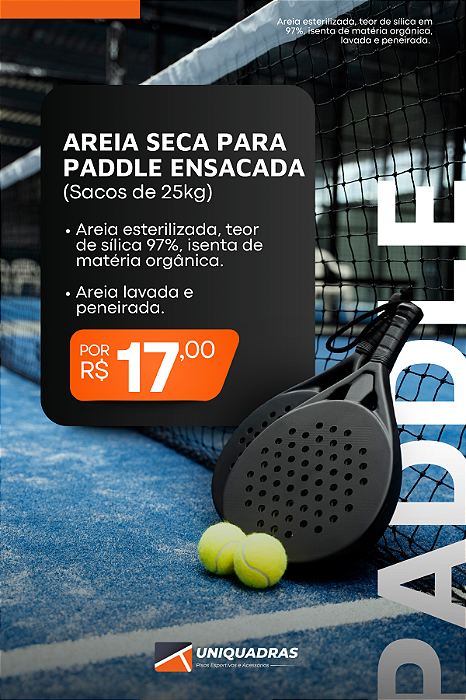 Areia para Paddle