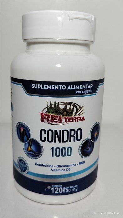 Condro 1000 - 120 Cápsulas / 500mg - Rei Terra