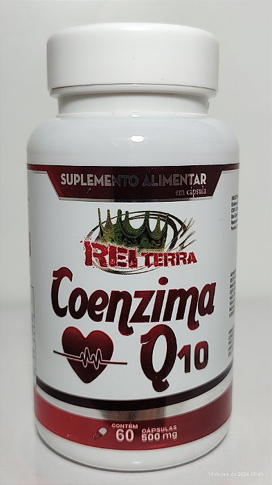 Coenzima Q10 - 60 Cápsulas / 500mg - Rei Terra