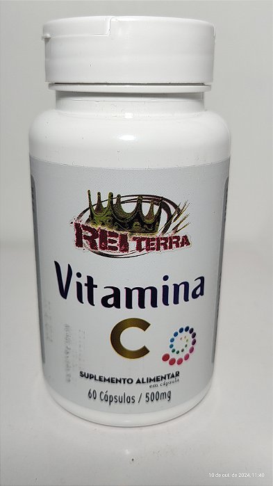 Vitamina C - 60 Cápsulas / 500mg - Rei Terra