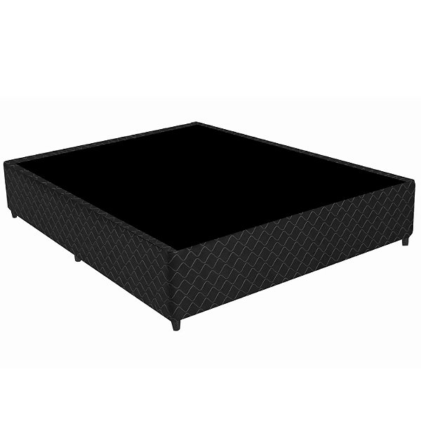 Cama box Casal Gazin Preto 1,38 x 1,88 x 0,27M
