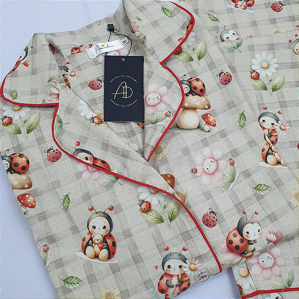 Pijama Americano  Curto Joaninha