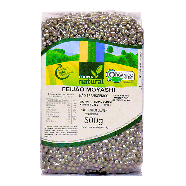 Feijão Moyashi Orgânico À Vácuo Coopernatural 500 g