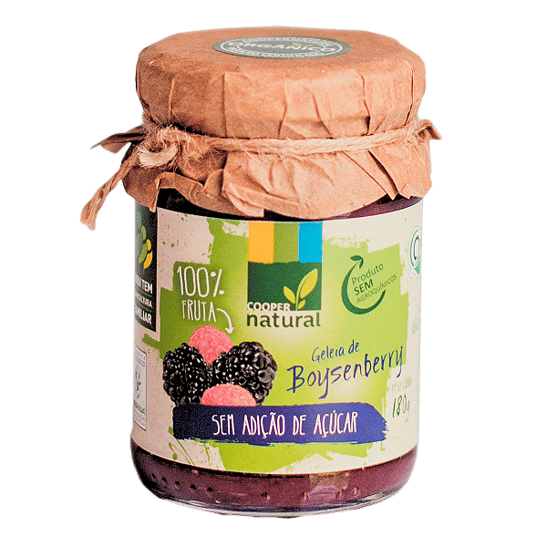 Geleia De Amora Boysenberry Sem Adição De Açúcar Orgânica Coopernatural 180 g