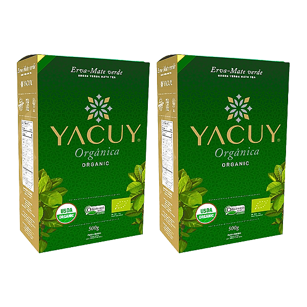 Kit 2 Erva-Mate Orgânica À Vácuo Yacuy 500 g