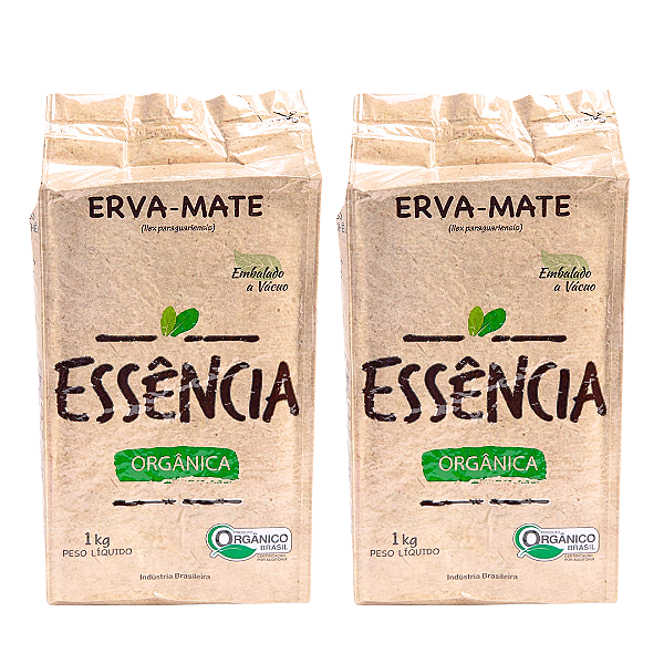 Kit 2 Erva-Mate Orgânica À Vácuo Essência 1 kg