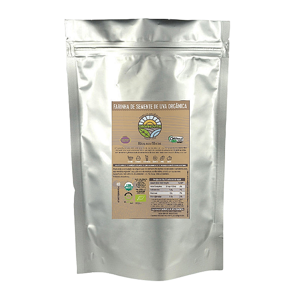 Farinha De Semente De Uva Orgânica Organovita 1 kg