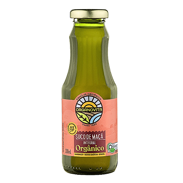 Suco De Maçã Integral Orgânico Organovita 300 ml