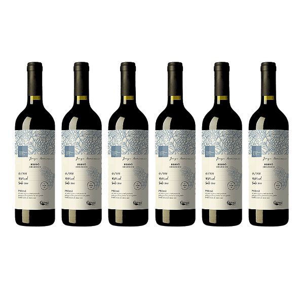 Kit 6 Vinho Tinto Seco Bordô Orgânico Jorge Mariani 750 ml