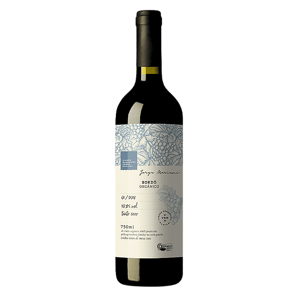 Vinho Tinto Seco Bordô Orgânico Jorge Mariani 750 ml