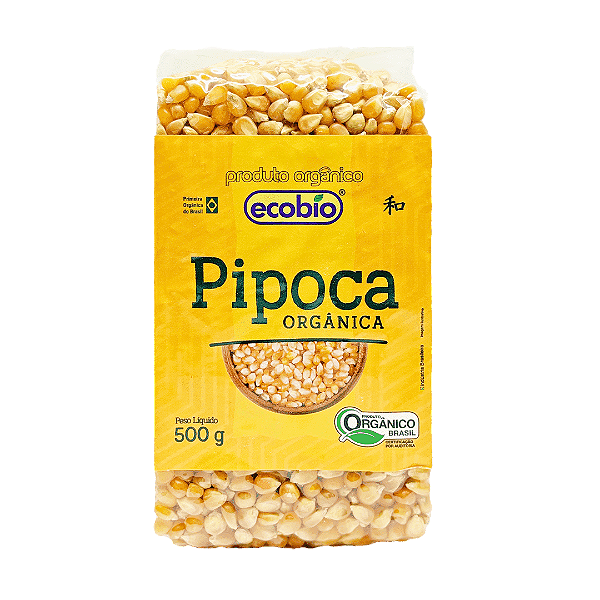 Pipoca Orgânica Alto Vácuo Ecobio 500 g