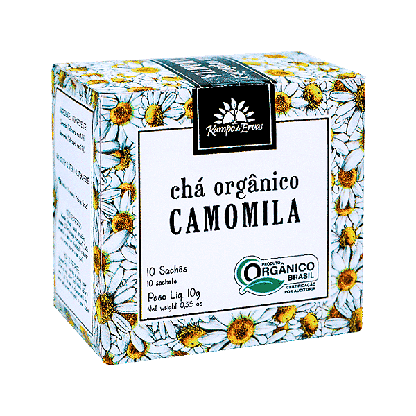 Chá de Camomila Orgânico Kampo De Ervas 10 Sachês