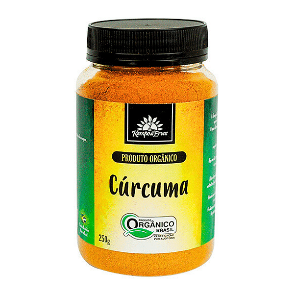 Cúrcuma Em Pó Orgânica Kampo De Ervas 250 g