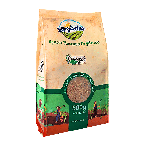 Açúcar Mascavo Orgânico Biorgânica 500 g