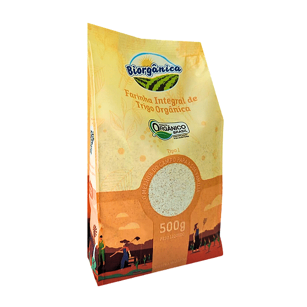 Farinha De Trigo Integral Orgânica Biorgânica 500 g