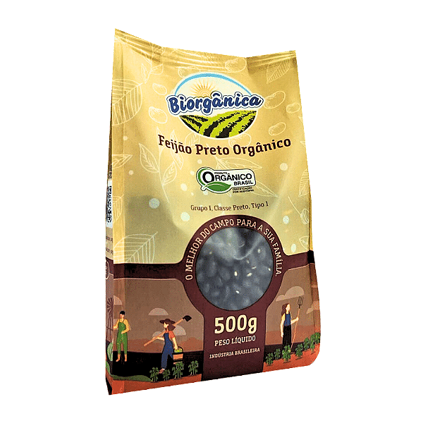 Feijão Preto Orgânico Biorgânica 500 g