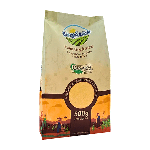 Fubá Orgânico Biorgânica 500 g