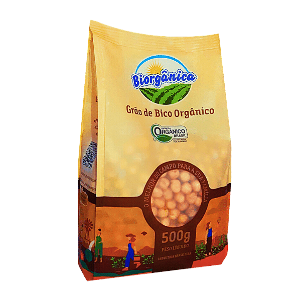 Grão De Bico Orgânico Biorgânica 500 g