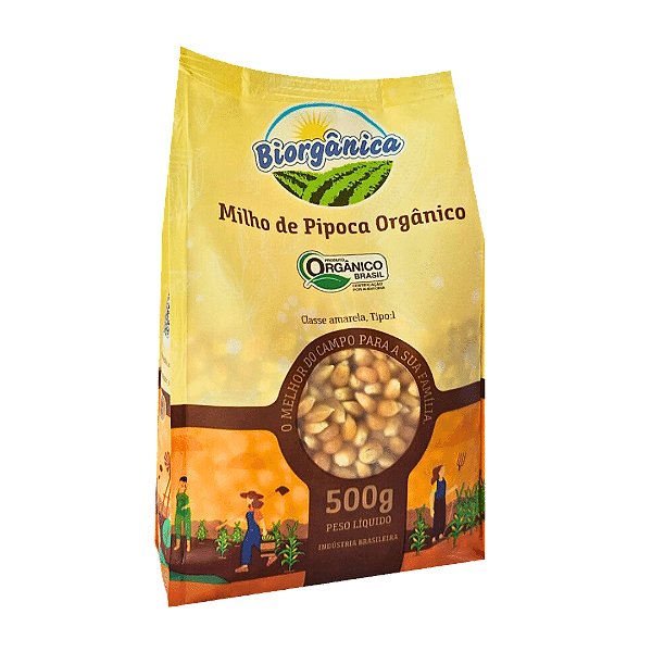 Pipoca Orgânica Biorgânica 500 g