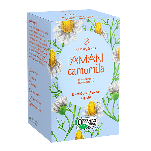 Chá de Camomila Orgânico Iamaní 15 Sachês