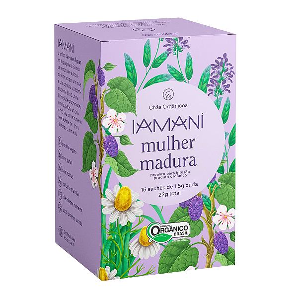 Chá Mulher Madura Orgânico Iamaní 15 Sachês