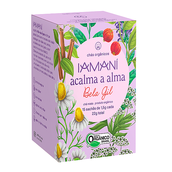 Chá Orgânico Acalma a Alma Iamaní 15 Sachês
