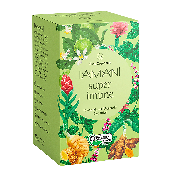 Chá Super Imune Orgânico Iamaní 15 Sachês