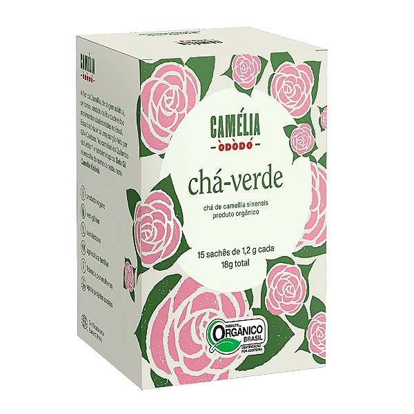 Chá Verde Camélia Òdòdó Orgânico Iamaní 15 Sachês