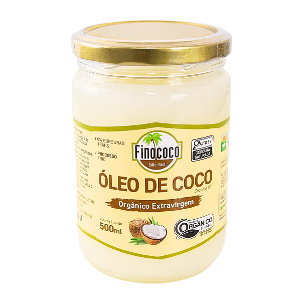 Óleo de Coco Extravirgem Orgânico Finococo 500 ml