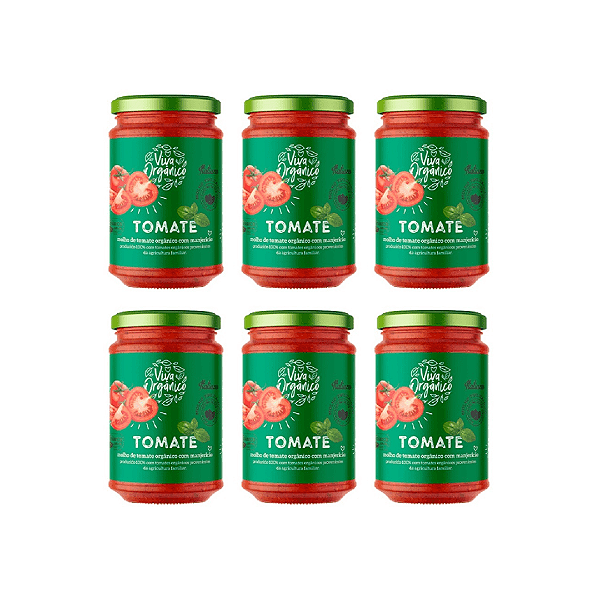 Kit 6 Molho De Tomate Com Manjericão Orgânico Mariani 345 g