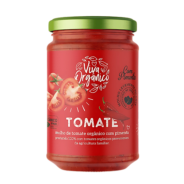 Molho de Tomate com Pimenta Orgânico Mariani 345 g