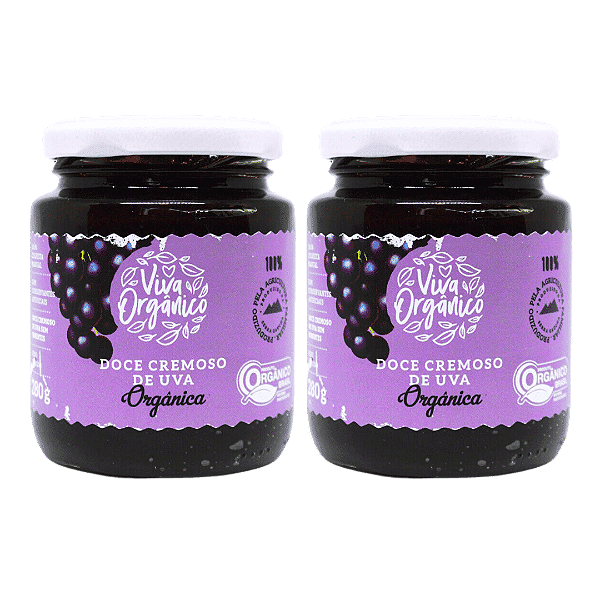 Kit 2 Doce Cremoso De Uva (Chimia) Orgânico Mariani 280 g