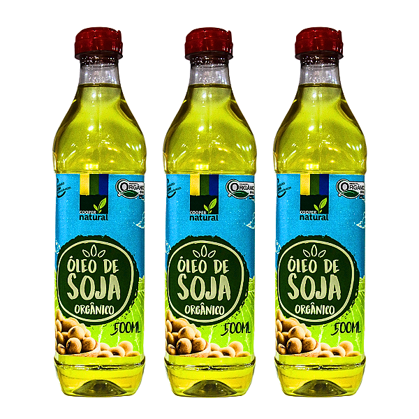 Kit 3 Óleo De Soja Orgânico Coopernatural 500 ml
