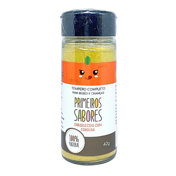 Tempero Primeiros Sabores Natural Enriquecido com Cenoura Terra Amor 40 g