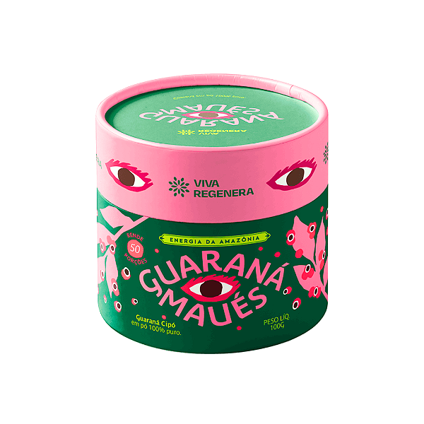 Guaraná Cipó de Maués em Pó Viva Regenera Pote 100 g