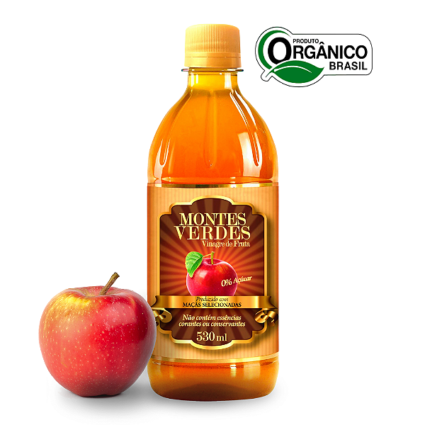Vinagre de Maçã Natural Acidez 5% Montes Verdes 530 ml