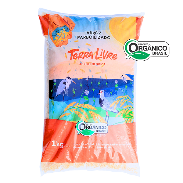 Arroz Parboilizado Agulhinha (Longo Fino) Orgânico Terra Livre 1 Kg