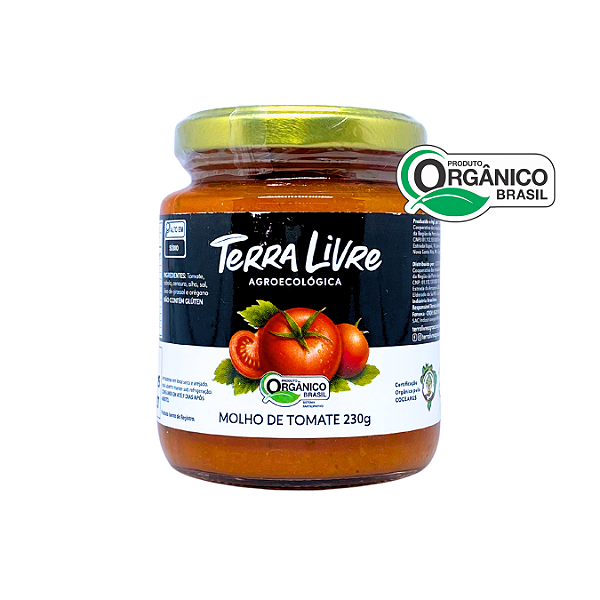 Molho de Tomate Orgânico Terra Livre 230 g