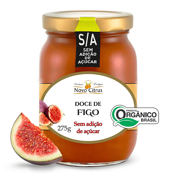 Doce de Figo Orgânico Sem Adição de Açúcar Novo Citrus 275 g