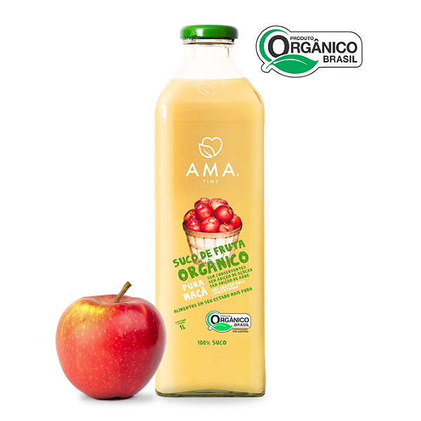 Suco de Maçã Orgânico Ama Time 1 L