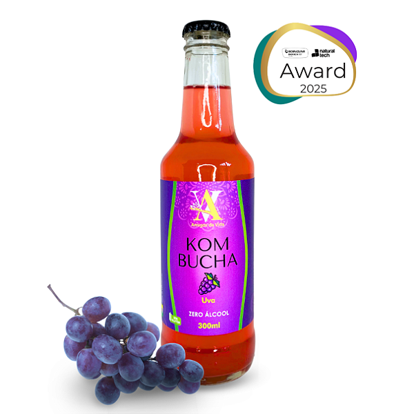 Kombucha de Uva Amigos da Vida 300 ml